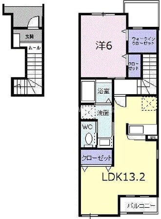 アイビーハイツＤの物件間取画像